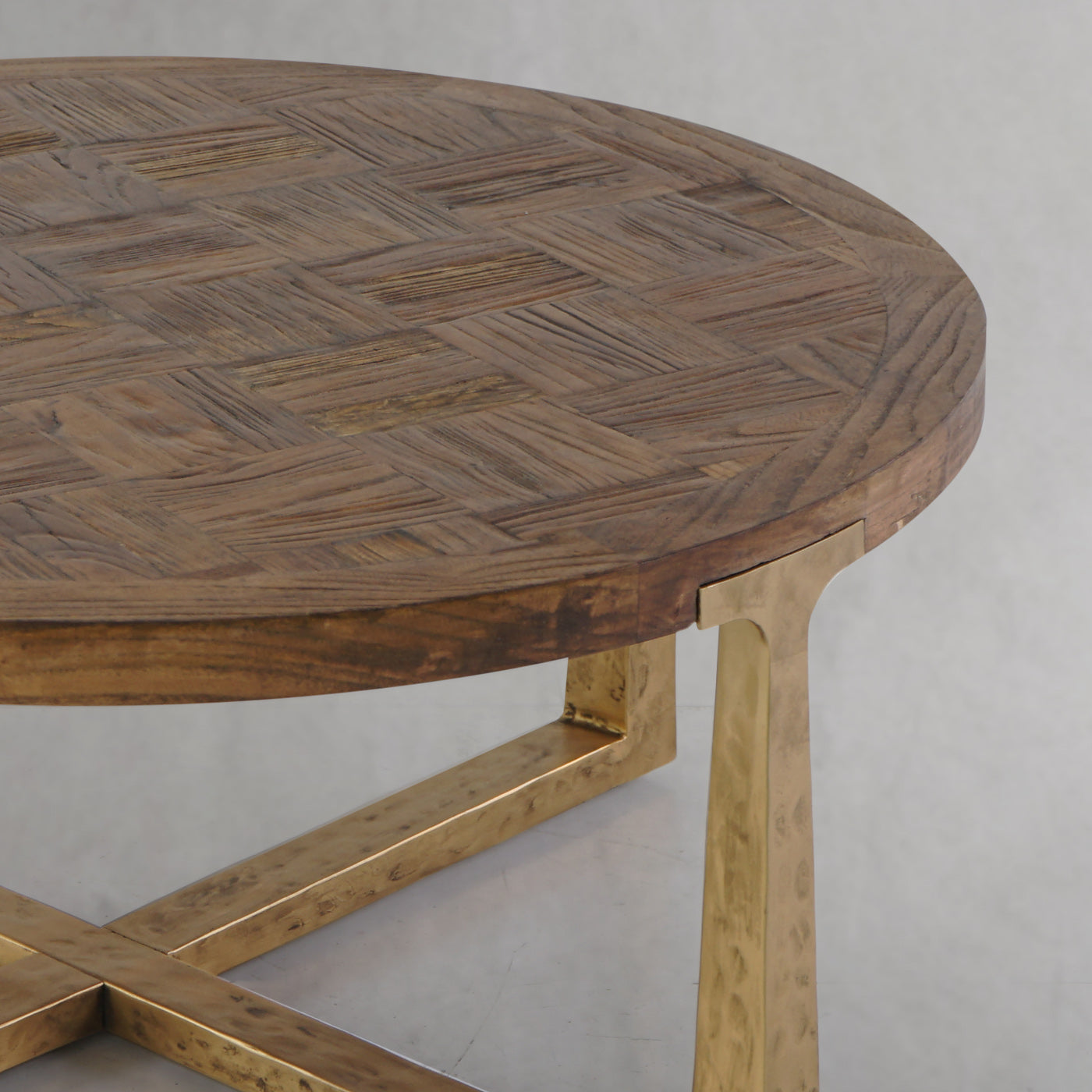 Tadeusz Round Elm Wood Tea Table