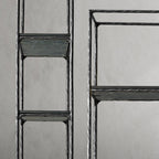 Thaddeus Metal White Marble Shelving Hand-Forged Shelving Units Storage Shelves