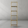Thaddeus Metal Wooden Shelving Hand-Forged Shelving Units Storage Shelves