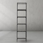 Thaddeus Metal Wooden Shelving Hand-Forged Shelving Units Storage Shelves