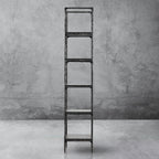 Thaddeus Metal Wooden Shelving Hand-Forged Shelving Units Storage Shelves