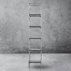 Thaddeus Metal Wooden Shelving Hand-Forged Shelving Units Storage Shelves