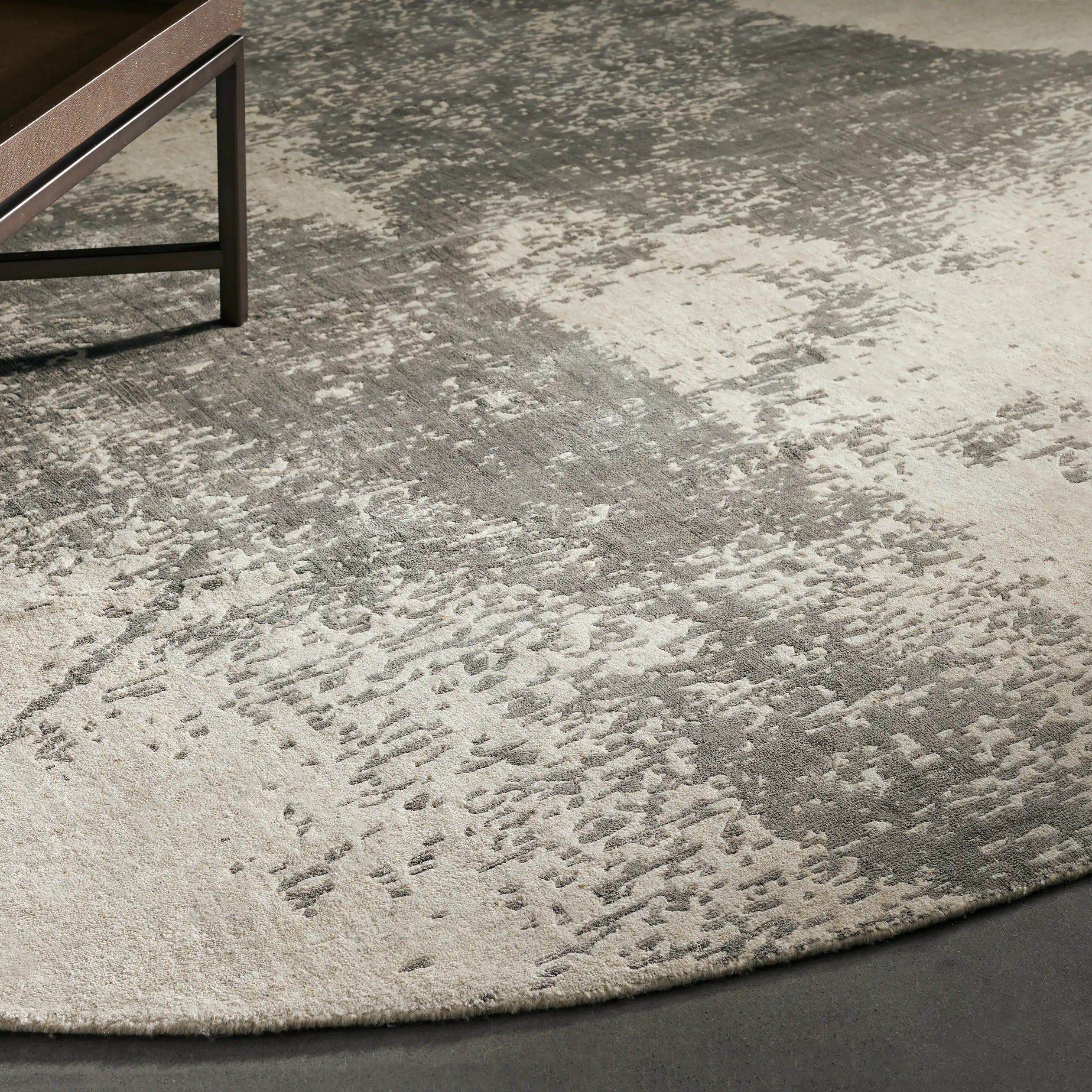 Anala Runder Faserteppich Wabi-Sabi & Moderner Minimalismus Stil Teppich