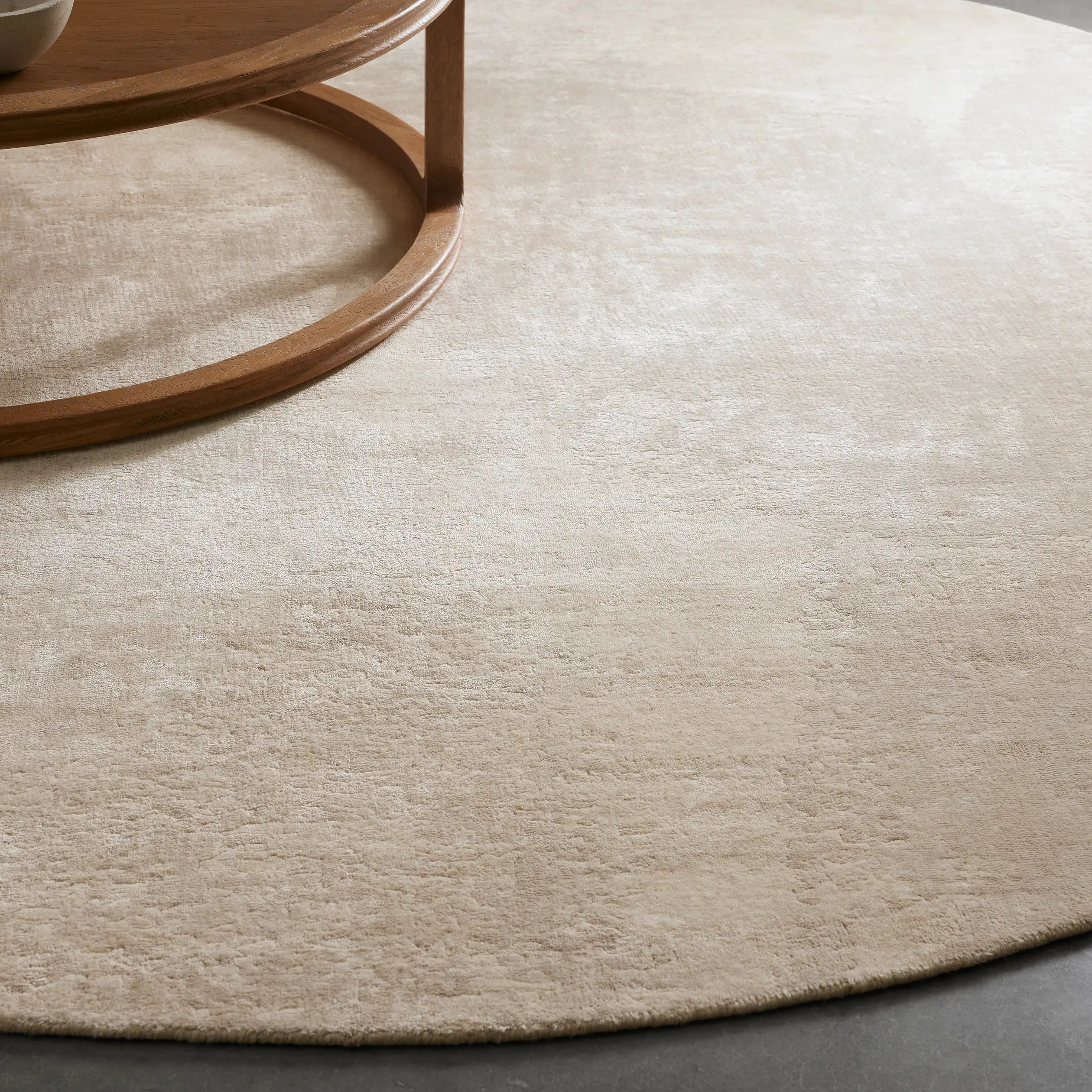 Anala Runder Faserteppich Wabi-Sabi & Moderner Minimalismus Stil Teppich