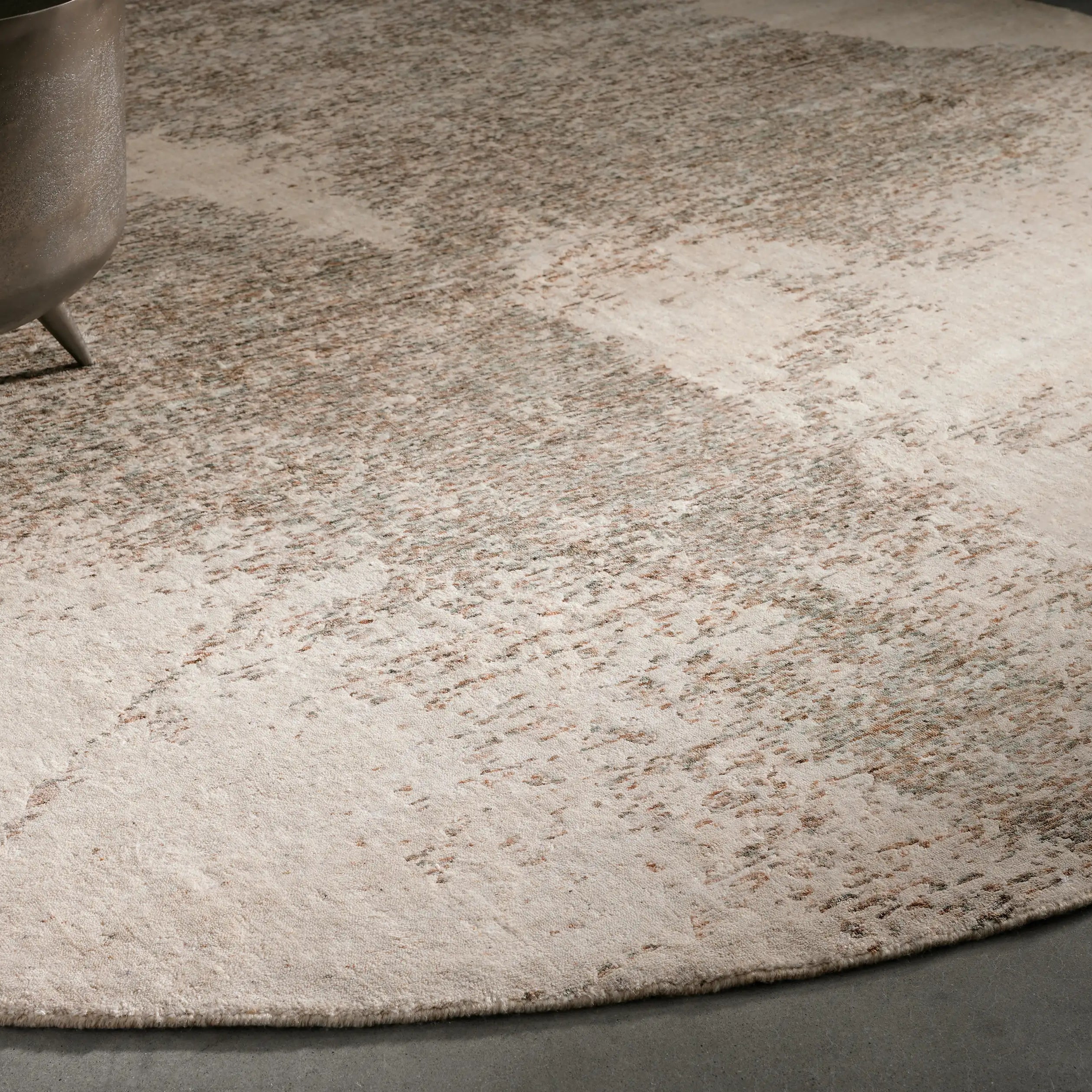 Anala Runder Faserteppich Wabi-Sabi & Moderner Minimalismus Stil Teppich