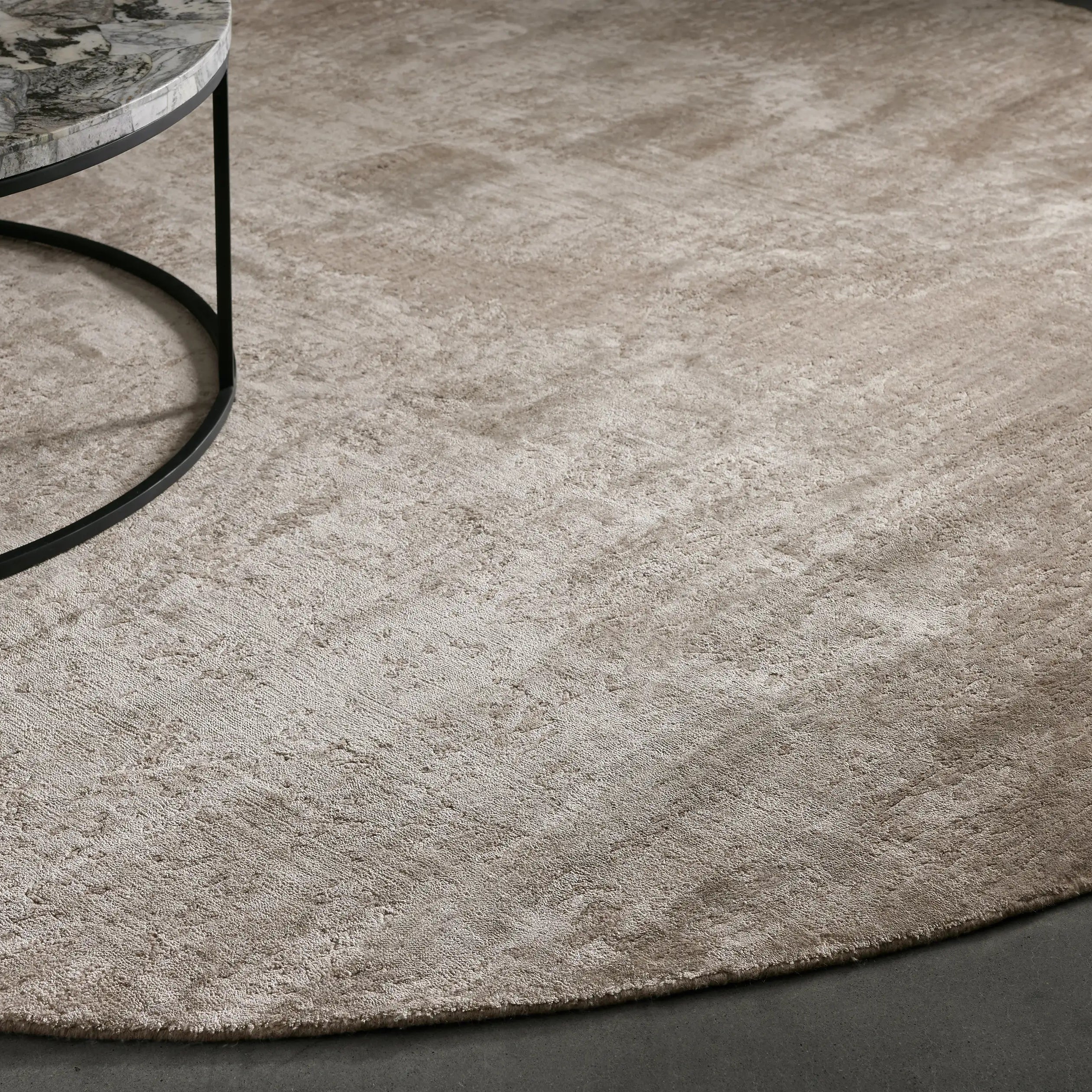 Anala Runder Faserteppich Wabi-Sabi & Moderner Minimalismus Stil Teppich