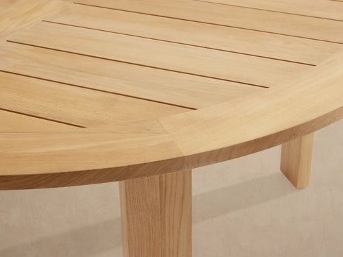 Bal Harbour Natural Teak Round Outdoor Dining Table