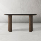 Aster Solid Oak Entryway Console Table Hallway Entrance Table Modern Style