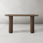 Aster Solid Oak Entryway Console Table Hallway Entrance Table Modern Style