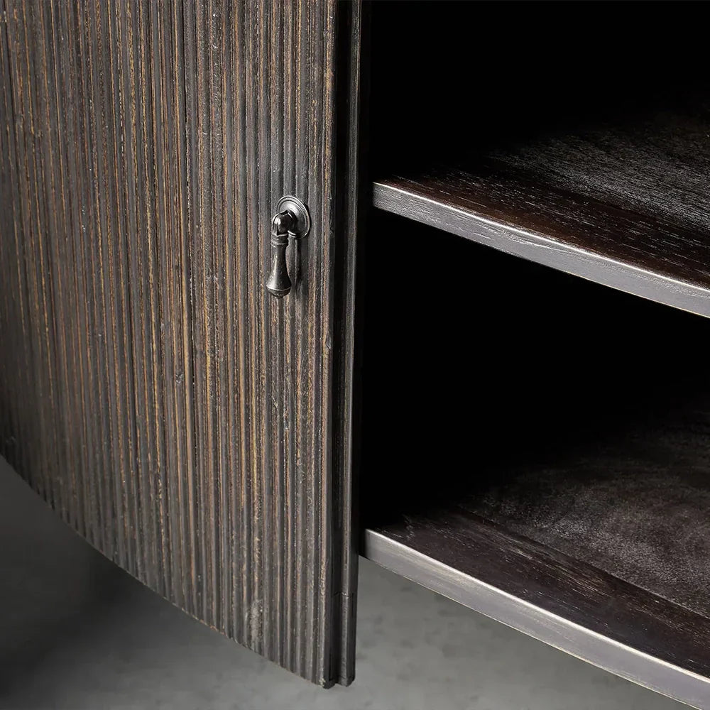 Conrad Vintage Vorratsschrank Buffet Teakholz Sideboard Eingangsschränke