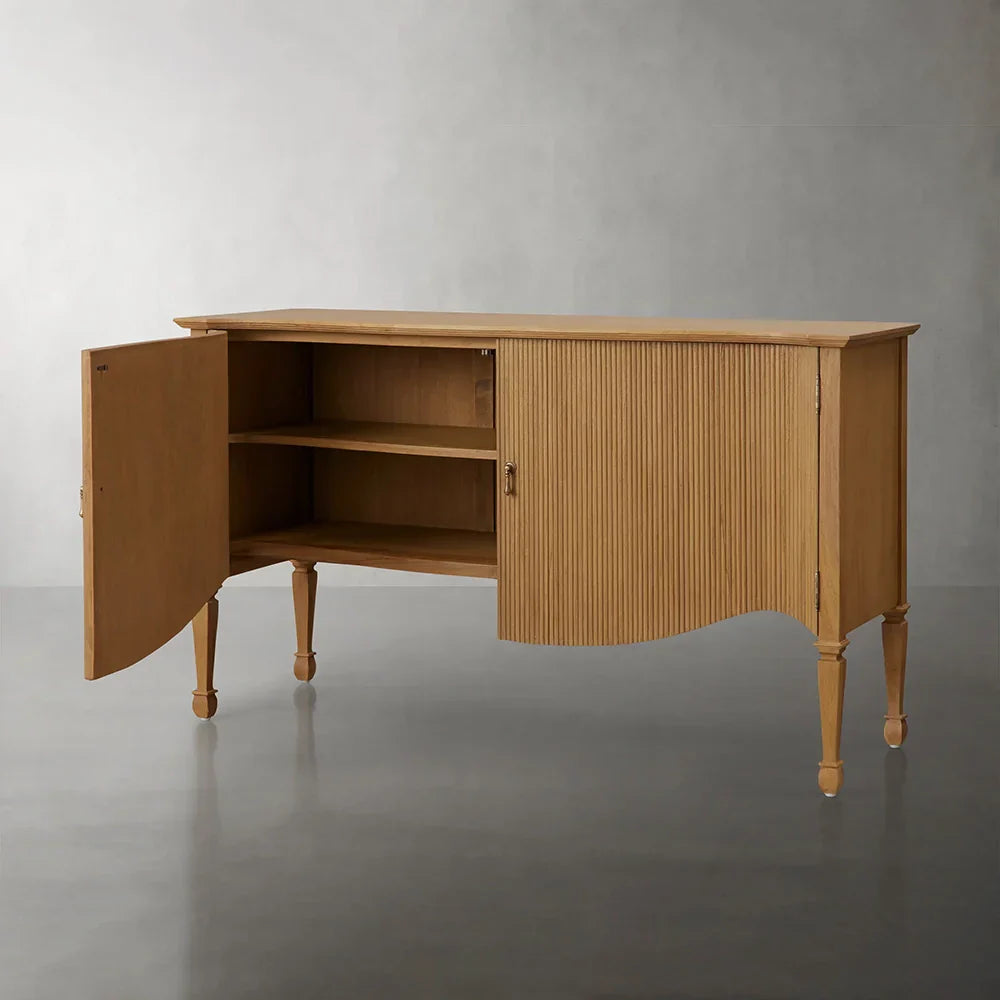Conrad Vintage Vorratsschrank Buffet Teakholz Sideboard Eingangsschränke