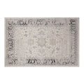 Chaoyang Framed Abstract Border Neutral Area Rug with Relaxed & Casual Carpet Vintage Distressed Border Style
