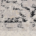 Chaoyang Framed Abstract Border Neutral Area Rug with Relaxed & Casual Carpet Vintage Distressed Border Style