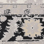 Chaoyang Framed Abstract Border Neutral Area Rug with Relaxed & Casual Carpet Vintage Distressed Border Style