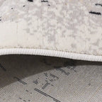 Chaoyang Framed Abstract Border Neutral Area Rug with Relaxed & Casual Carpet Vintage Distressed Border Style