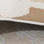Chaoyang Soft Abstract Sandfarbener Teppich mit räumlicher Atmosphäre Moderner Sandfarbener Wasch-Stil