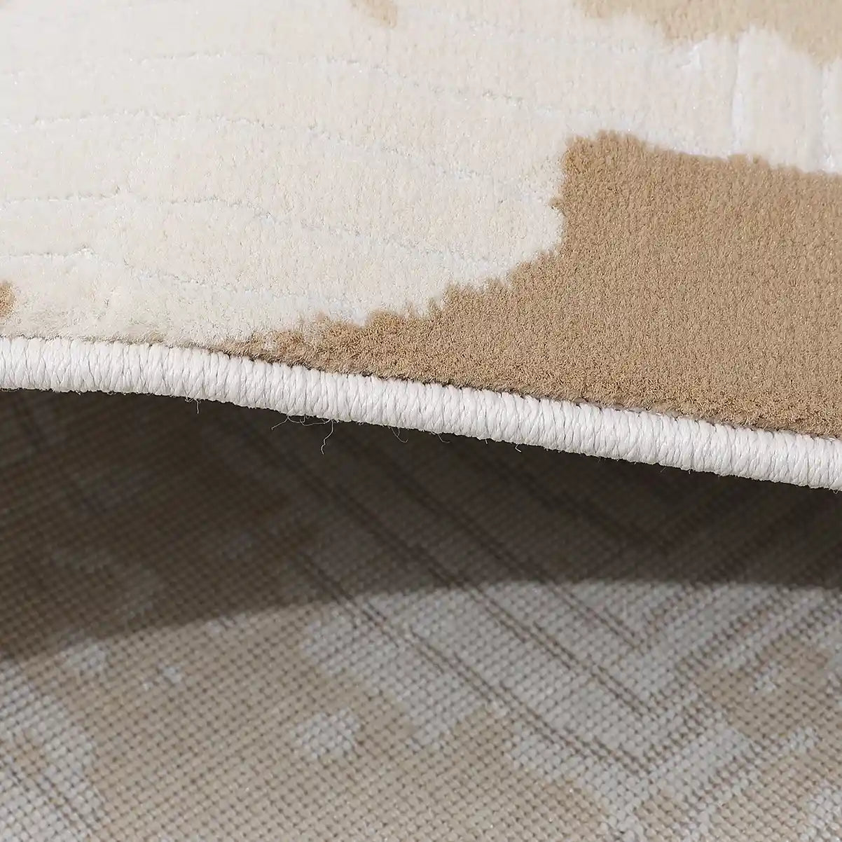 Chaoyang Soft Abstract Sandfarbener Teppich mit räumlicher Atmosphäre Moderner Sandfarbener Wasch-Stil