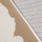 Chaoyang Soft Abstract Sandfarbener Teppich mit räumlicher Atmosphäre Moderner Sandfarbener Wasch-Stil