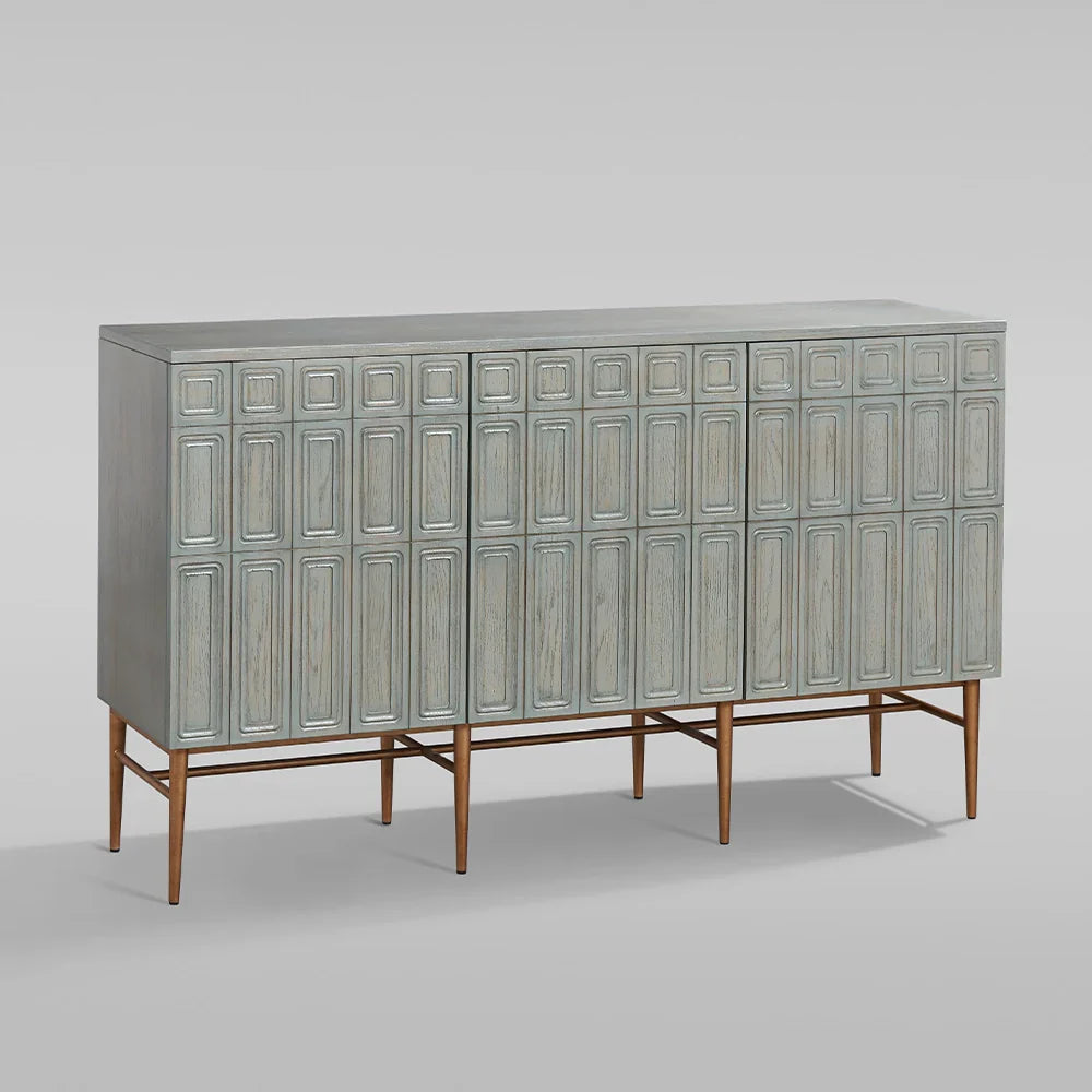 Buffets 3 portes Verdin en bois Meubles de télévision de salon Meubles de rangement d'entrée