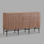 Buffets 3 portes Verdin en bois Meubles de télévision de salon Meubles de rangement d'entrée