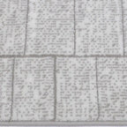 Dianya Minimal Grid Design Neutral Area Rug with Minimal Pixel Grid Style Carpet