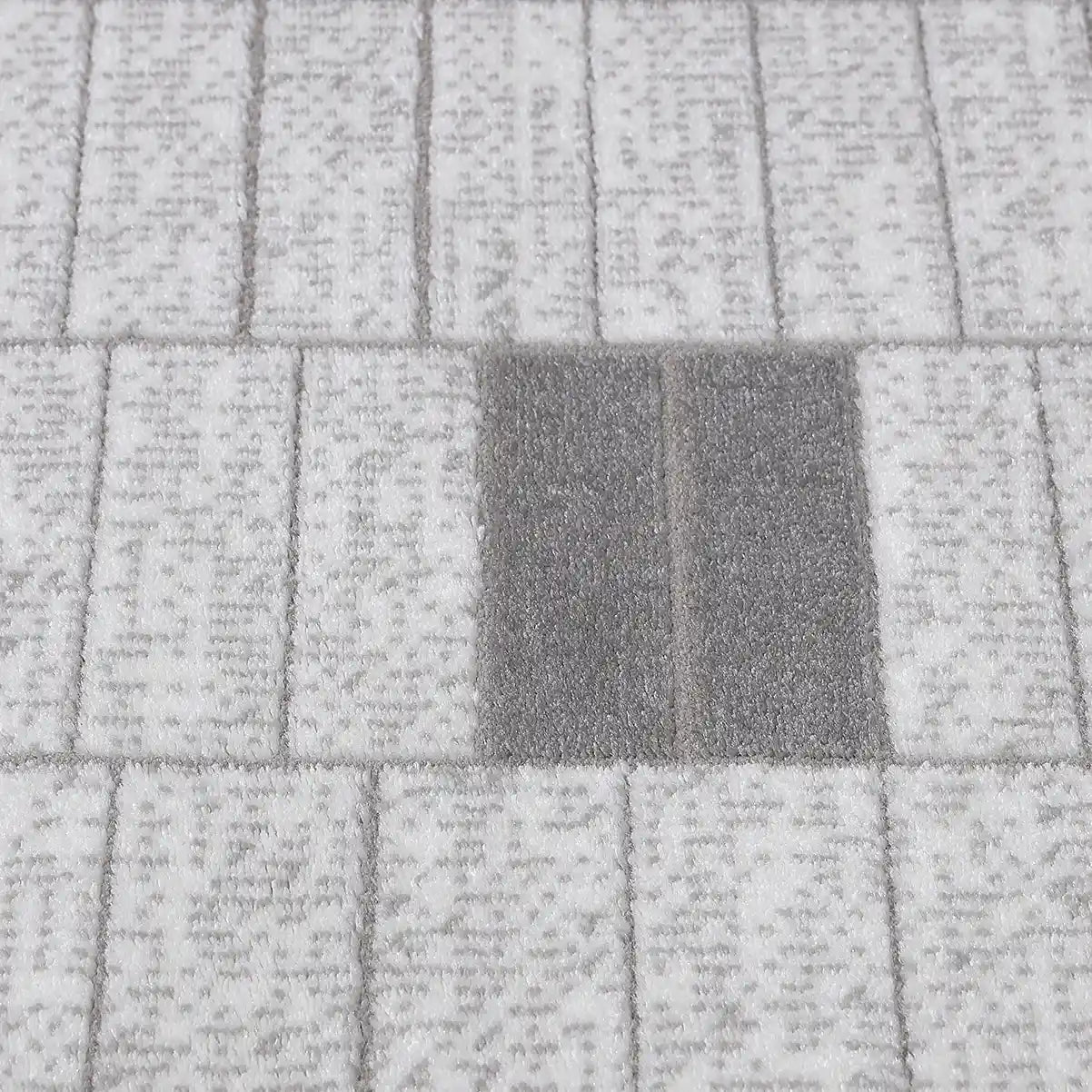 Dianya Minimal Grid Design Neutral Area Rug with Minimal Pixel Grid Style Carpet