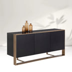 Dolton Wood Buffet Sideboard Stahlrahmen TV-Schränke Hut Garderobenschränke