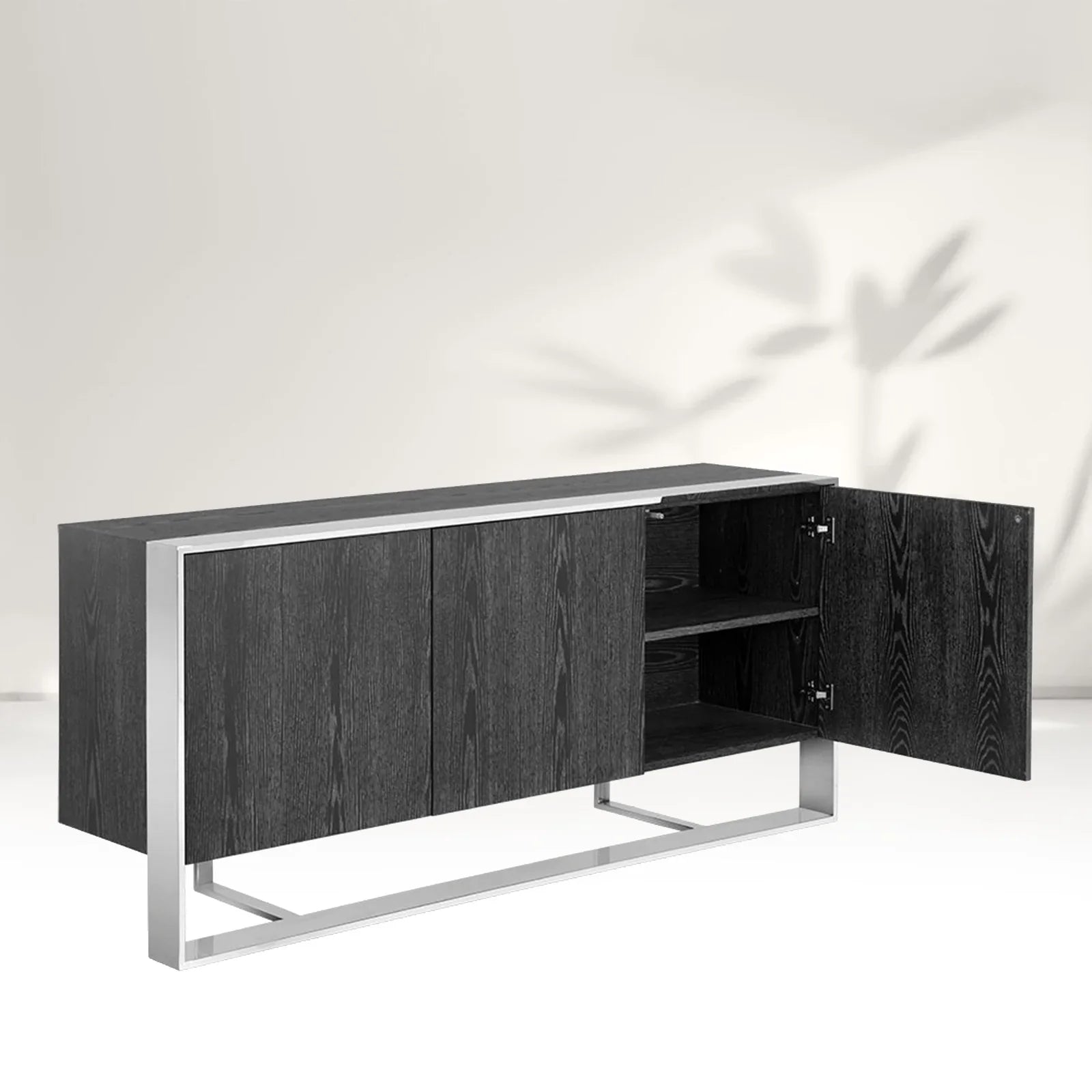 Dolton Wood Buffet Sideboard Stahlrahmen TV-Schränke Hut Garderobenschränke