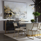 Dolton Wood Buffet Sideboard Stahlrahmen TV-Schränke Hut Garderobenschränke