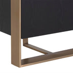 Dolton Wood Buffet Sideboard Stahlrahmen TV-Schränke Hut Garderobenschränke
