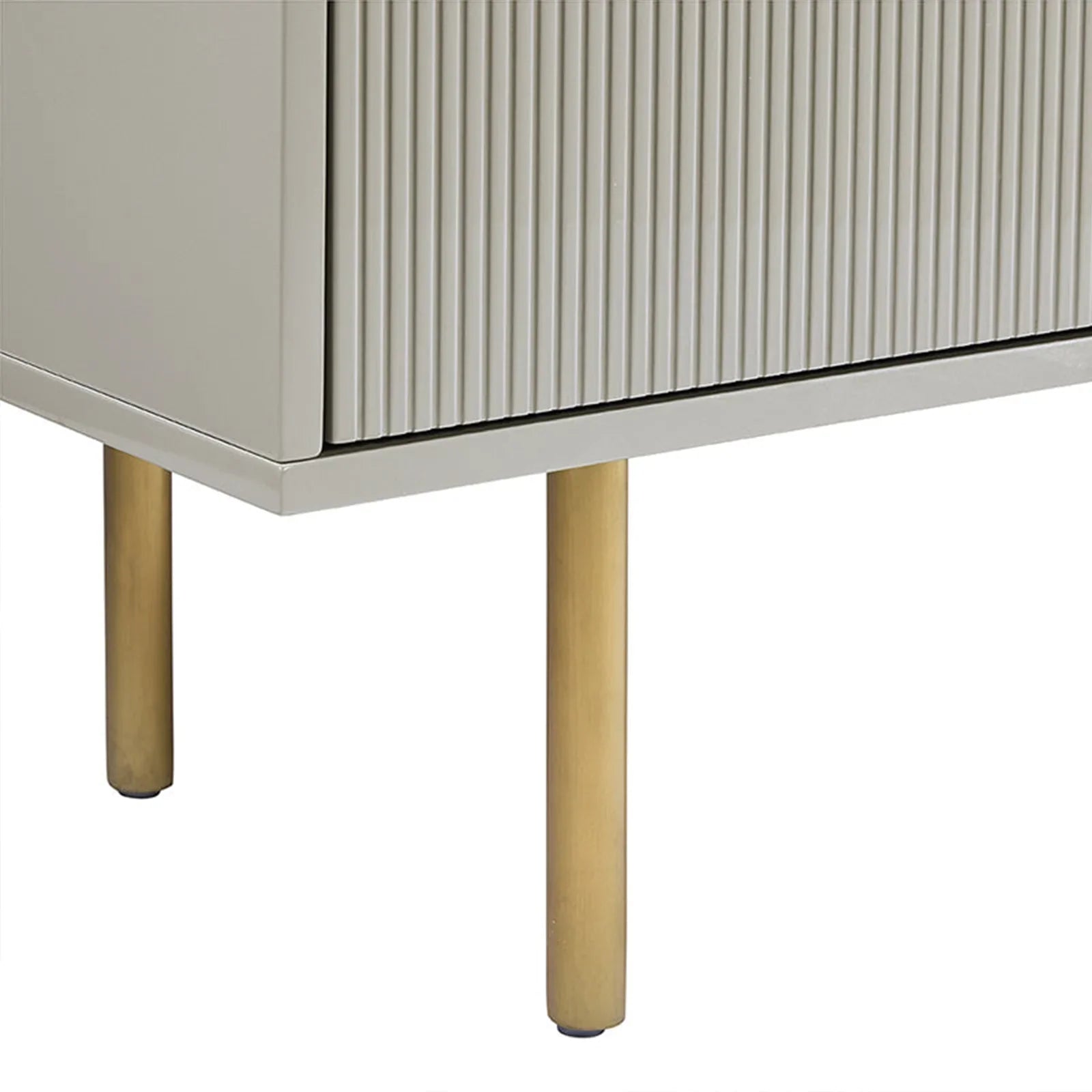 Doroda Holz Sideboard Hochglanz Grau Anrichte Modern TV-Schrank Eingangsschrank