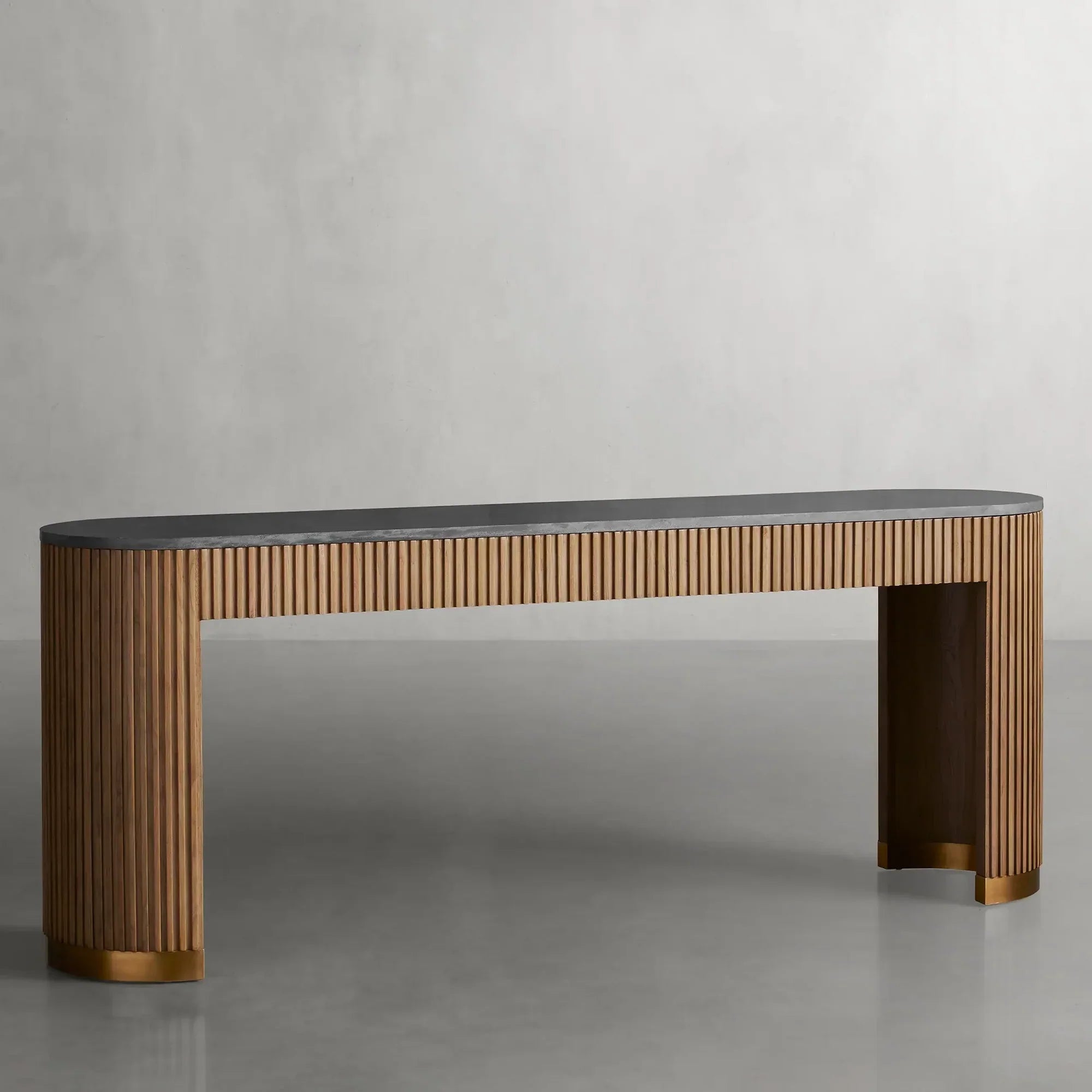 Finnley Marble Top Entryway Console Table Wood Hallway Entrance Table Unique Style