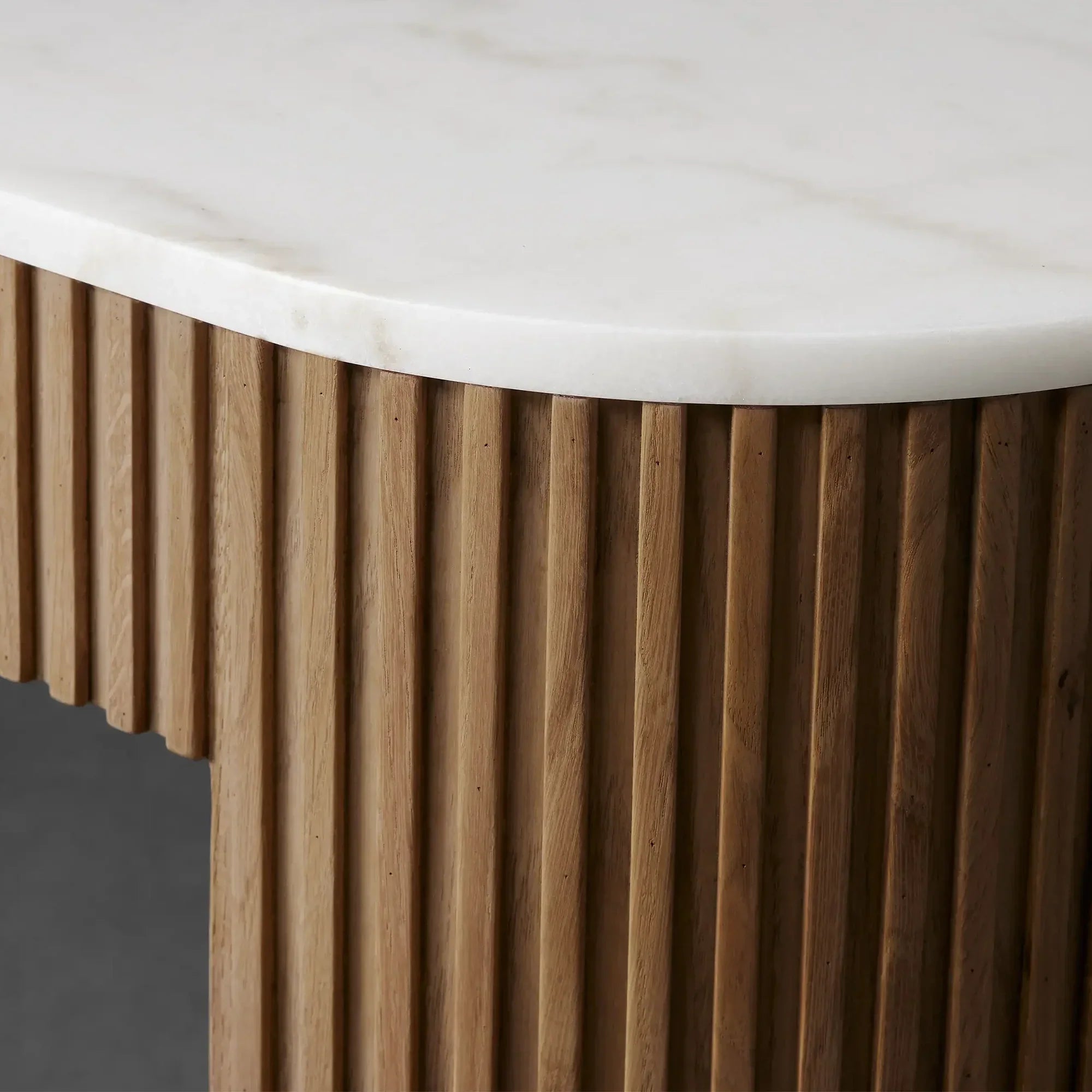 Finnley Marble Top Entryway Console Table Wood Hallway Entrance Table Unique Style