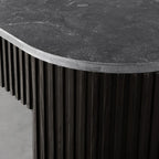 Finnley Marble Top Entryway Console Table Wood Hallway Entrance Table Unique Style