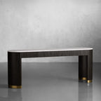 Finnley Marble Top Entryway Console Table Wood Hallway Entrance Table Unique Style