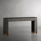 Finnley Marble Top Entryway Console Table Wood Hallway Entrance Table Unique Style