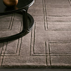 Asher Hand-Knotted Rug  from 100% New Zealand Wool Carpet Modern Minimalist & Italian Understated Luxury Style
