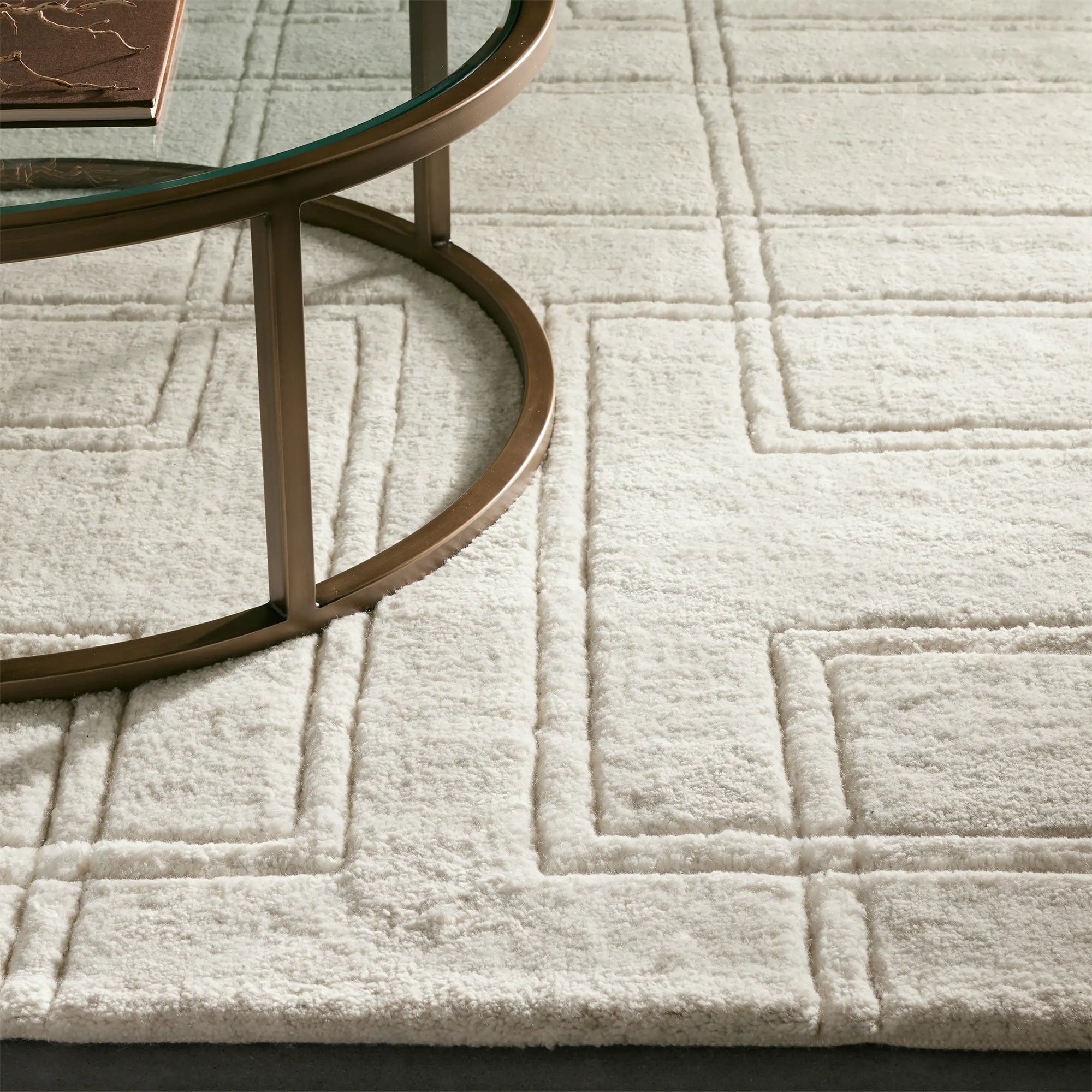 Asher Hand-Knotted Rug  from 100% New Zealand Wool Carpet Modern Minimalist & Italian Understated Luxury Style