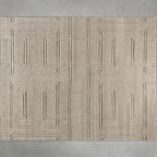Asher Hand-Knotted Rug  from 100% New Zealand Wool Carpet Modern Minimalist & Italian Understated Luxury Style