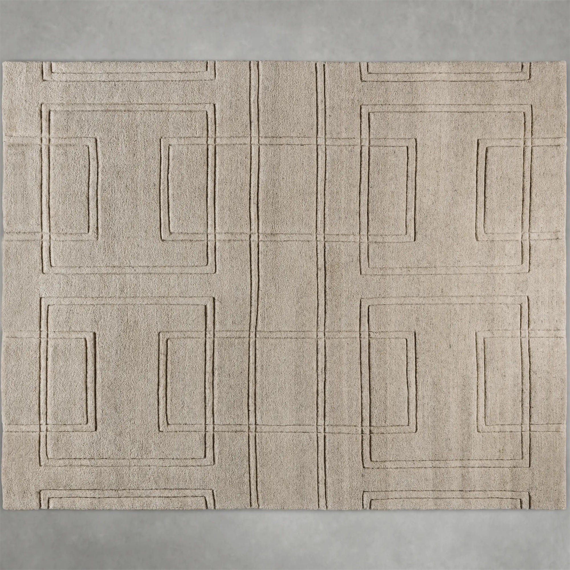 Asher Hand-Knotted Rug  from 100% New Zealand Wool Carpet Modern Minimalist & Italian Understated Luxury Style