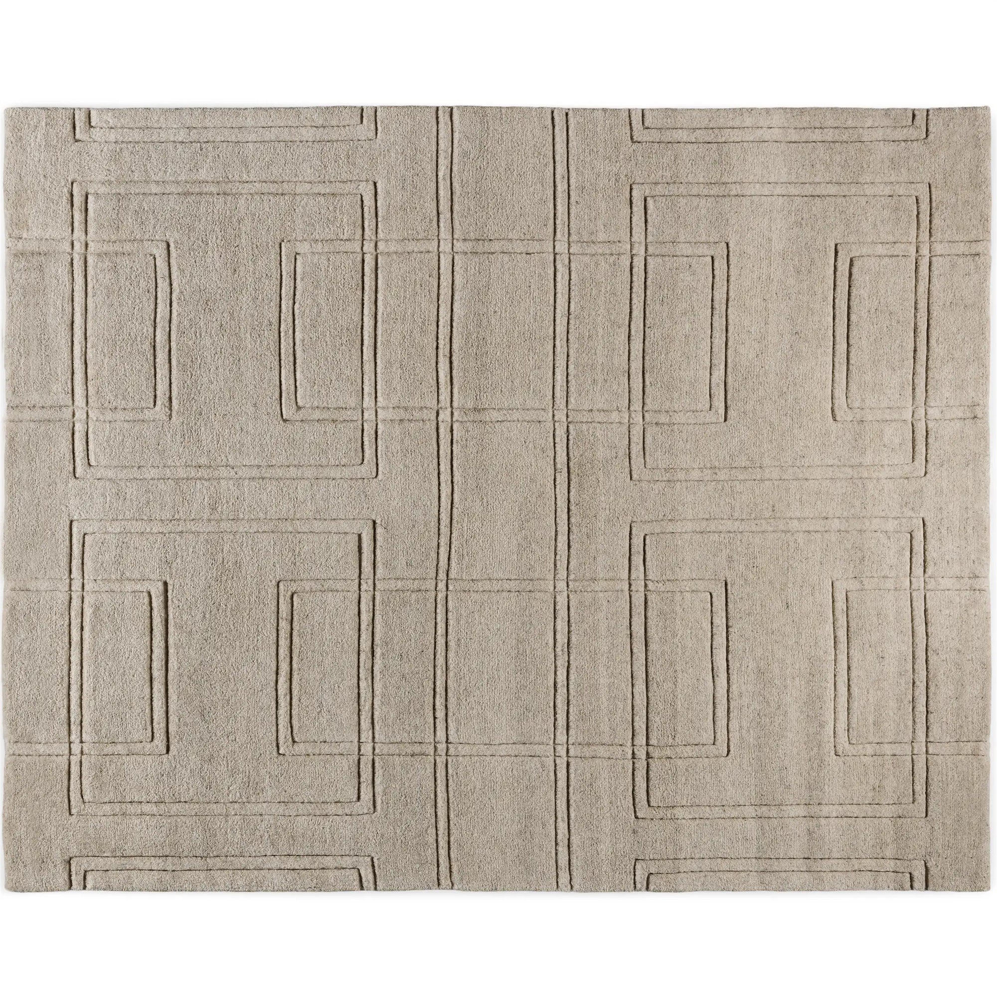 Asher Hand-Knotted Rug  from 100% New Zealand Wool Carpet Modern Minimalist & Italian Understated Luxury Style