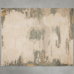 Jeppard Hand-Knotted Rug Matural Coarse-Carded Wool Carpet Minimalist Style