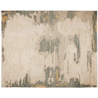 Jeppard Hand-Knotted Rug Matural Coarse-Carded Wool Carpet Minimalist Style