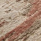 Jeppard Hand-Knotted Rug Matural Coarse-Carded Wool Carpet Minimalist Style