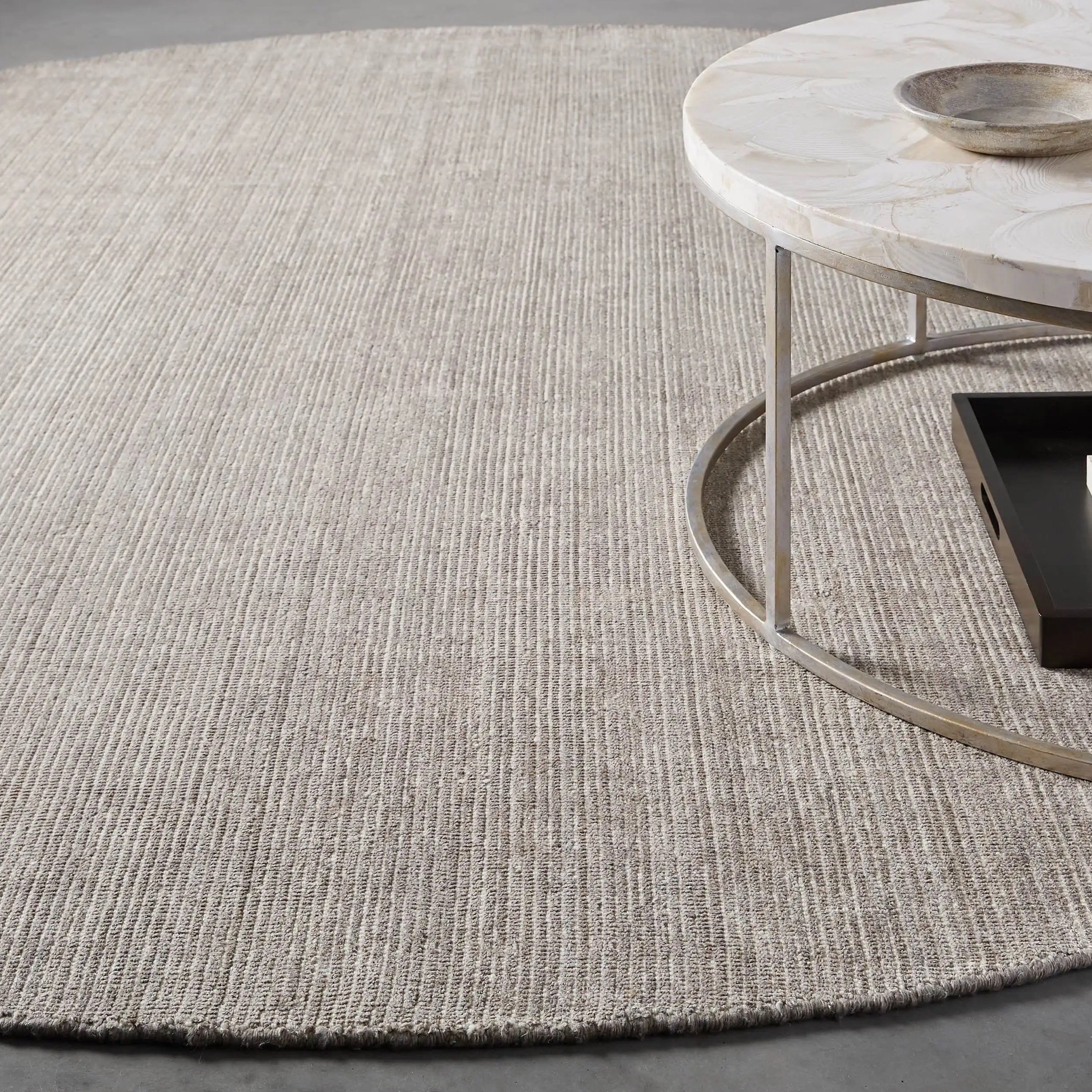 Tapis rond Jackson de style vintage