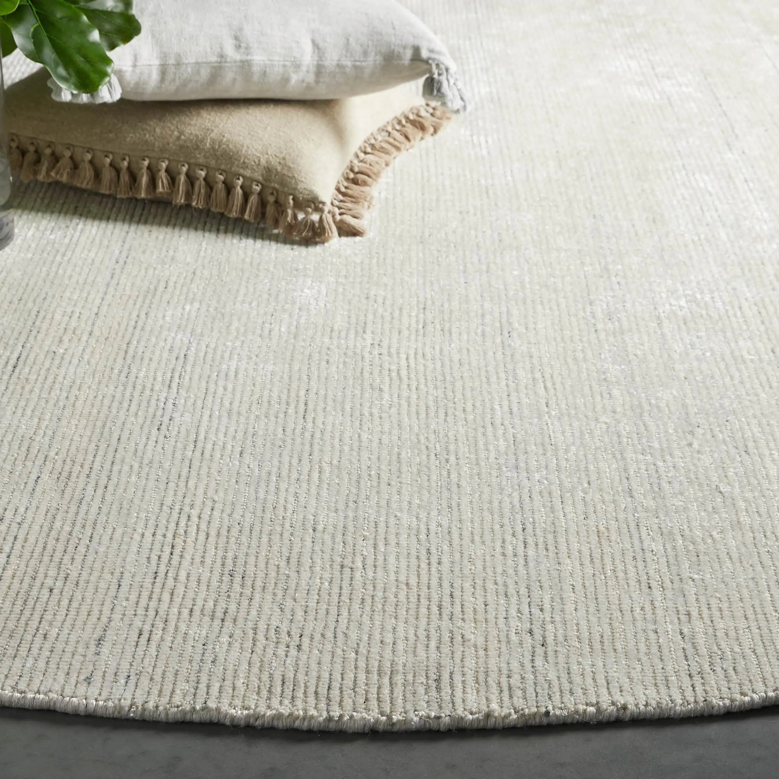 Tapis rond Jackson de style vintage