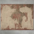 Jeppard Hand-Knotted Rug Matural Coarse-Carded Wool Carpet Minimalist Style
