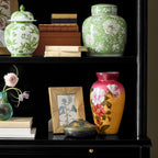 Lavenir French Open-Top Hutch Display Tall Cabinet Wood Dining Sideboard with Concealed Storage Base Cabinet