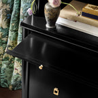 Lavenir French Open-Top Hutch Display Tall Cabinet Wood Dining Sideboard with Concealed Storage Base Cabinet