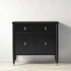 Lavenir French Open-Top Hutch Display Tall Cabinet Wood Dining Sideboard with Concealed Storage Base Cabinet
